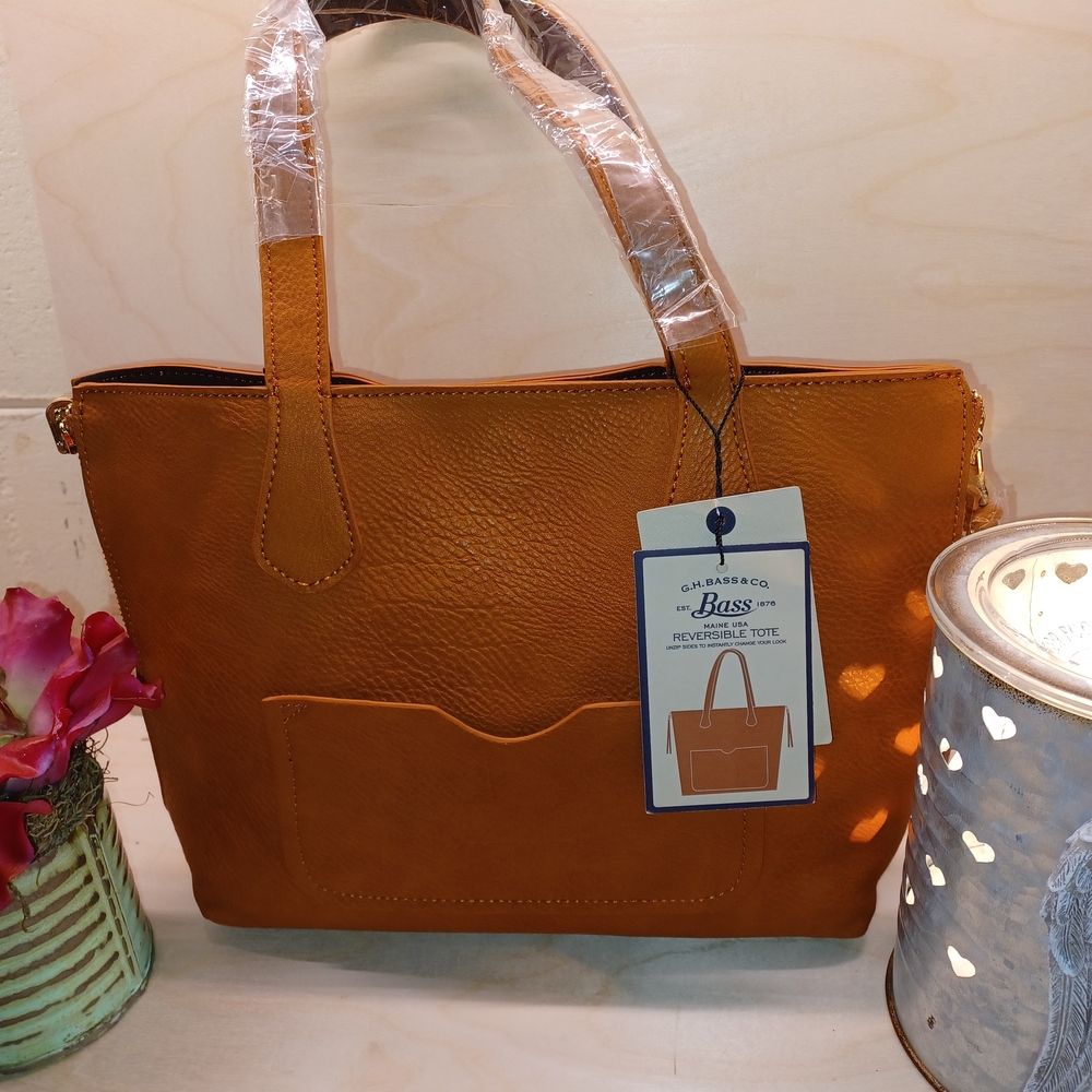 Bass Orange Reversible Tote Bag
